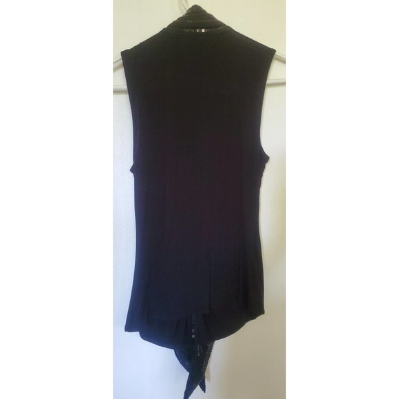 NWOT Victoria's Secret Sequin Collar Deep V-Neck Top with Keyhole - X-Small - Picture 2 of 7